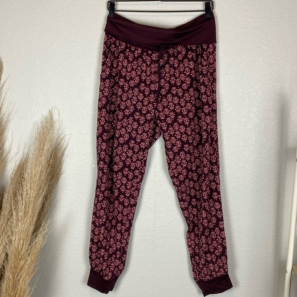 Aerie printed fold down waist joggers - Picture 2 of 7